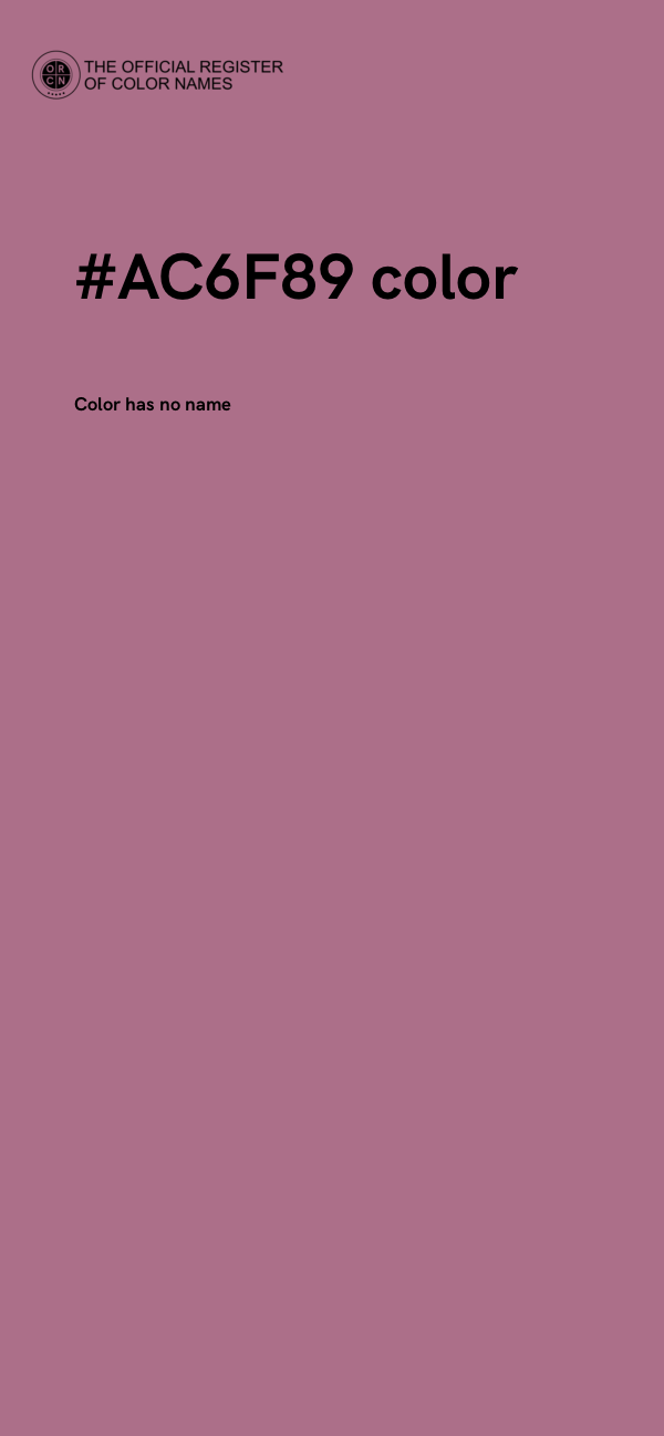 #AC6F89 color image