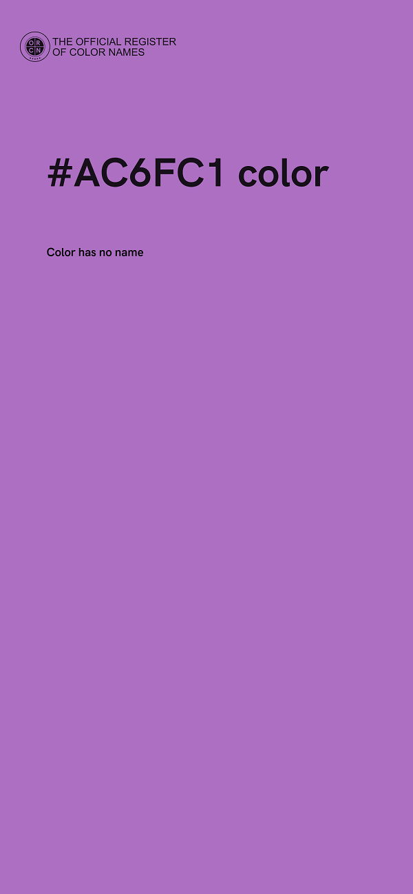 #AC6FC1 color image
