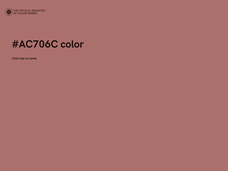 #AC706C color image