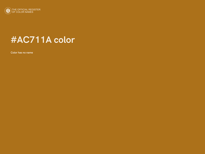#AC711A color image