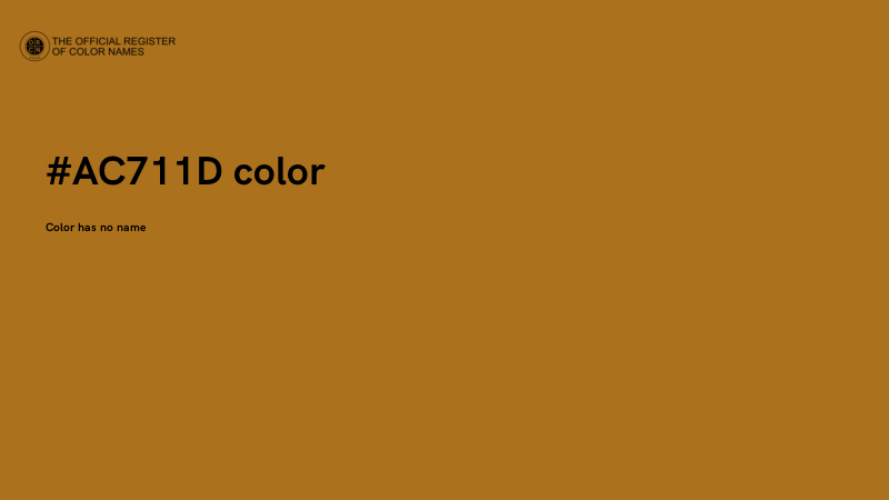#AC711D color image