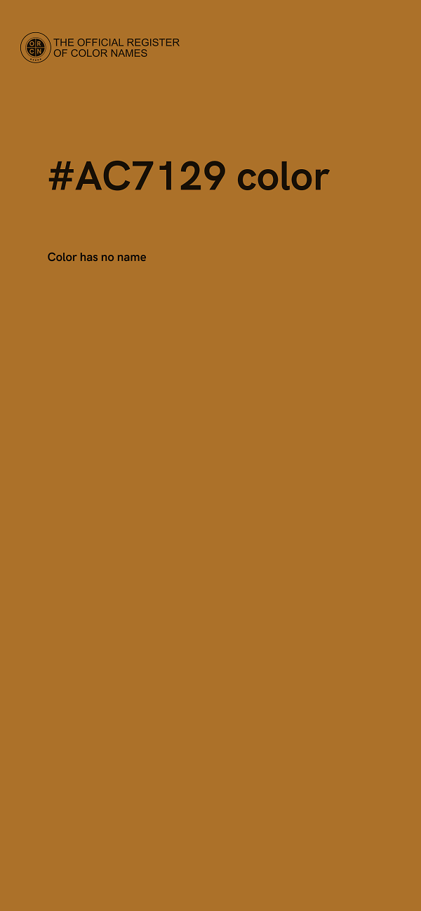 #AC7129 color image