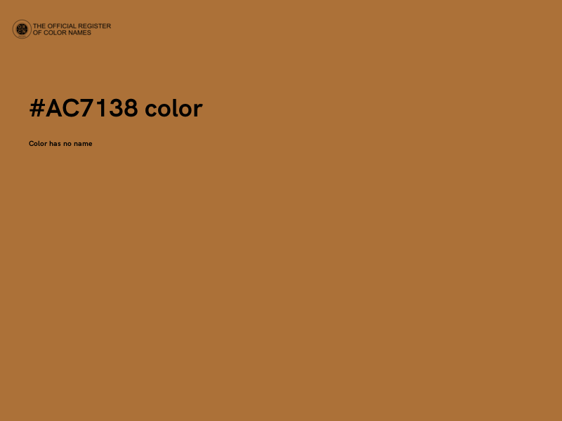 #AC7138 color image