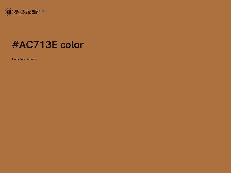 #AC713E color image