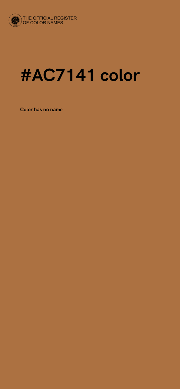 #AC7141 color image