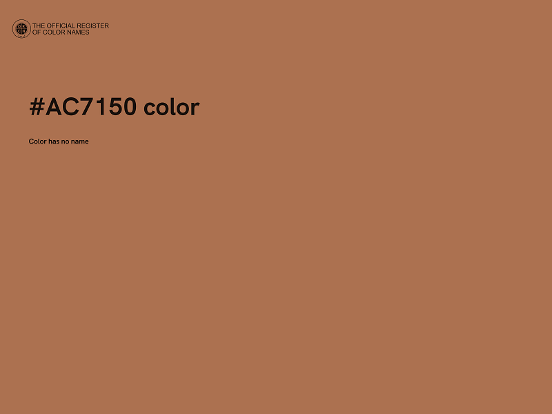 #AC7150 color image