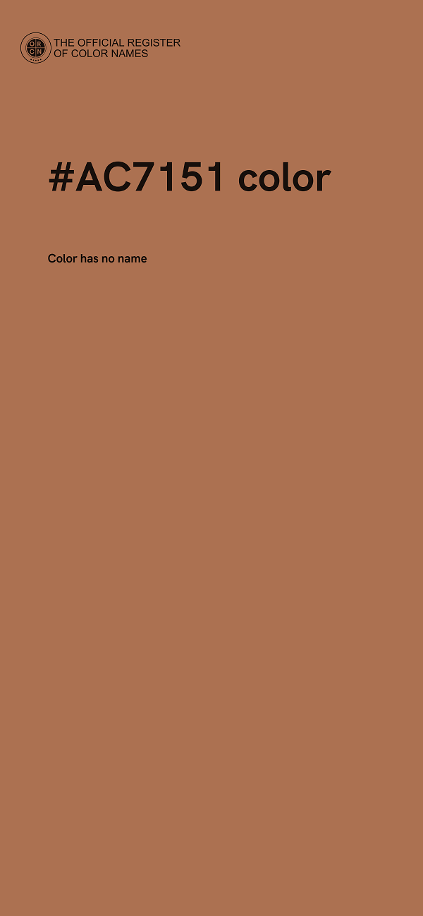 #AC7151 color image