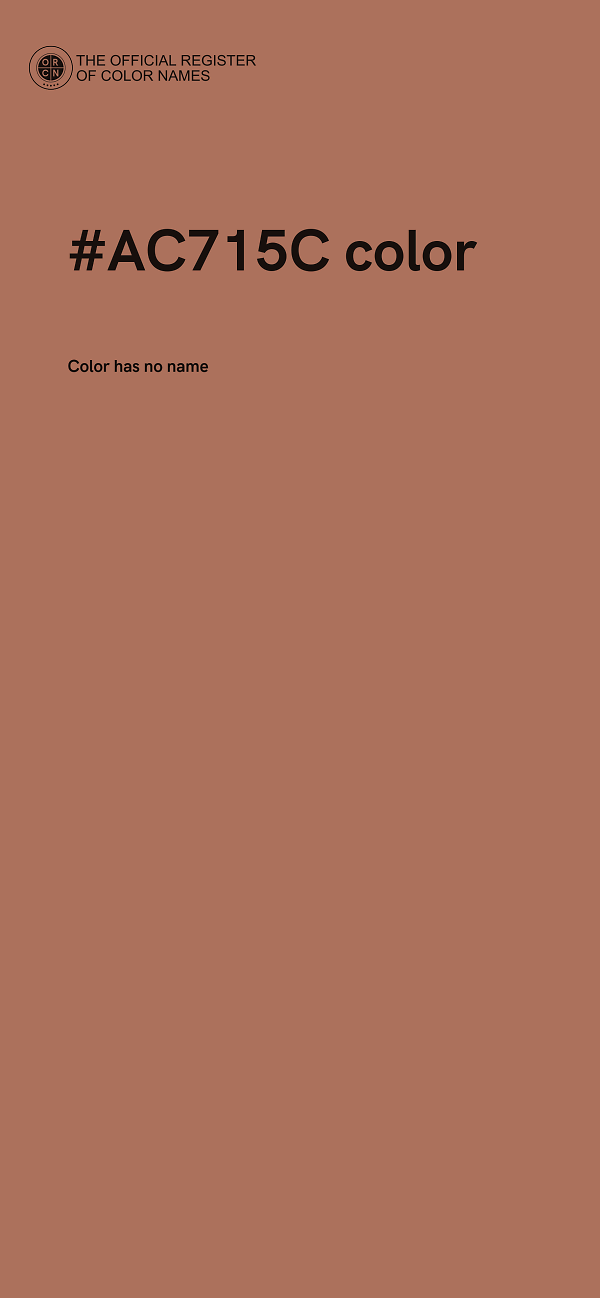 #AC715C color image