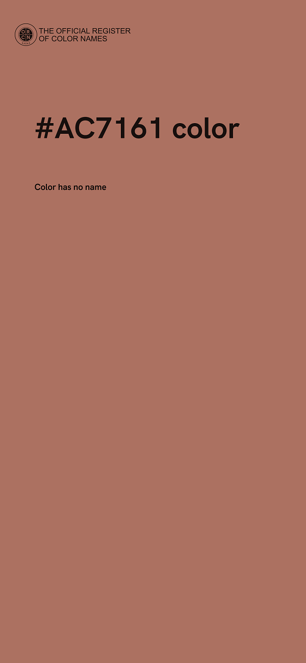 #AC7161 color image