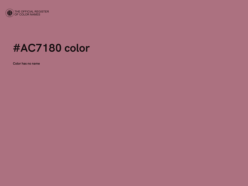 #AC7180 color image