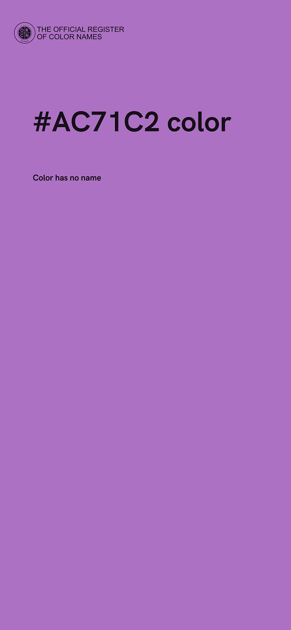 #AC71C2 color image