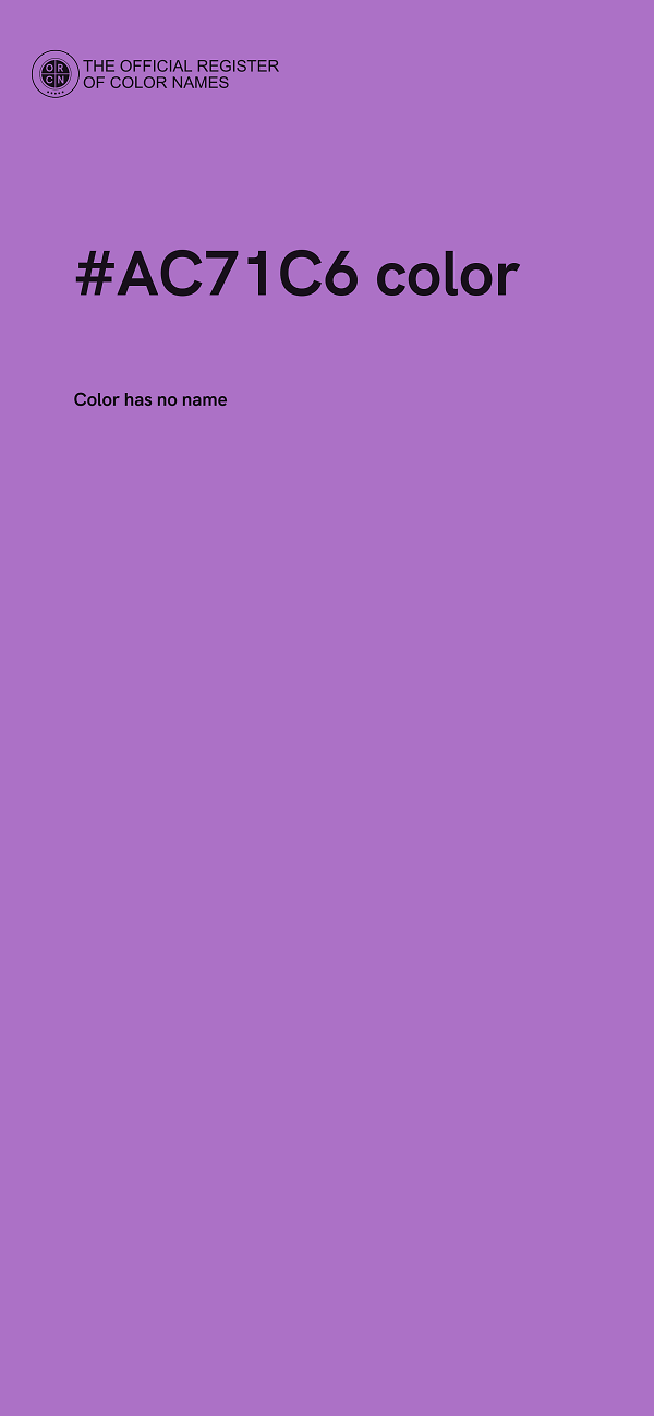 #AC71C6 color image