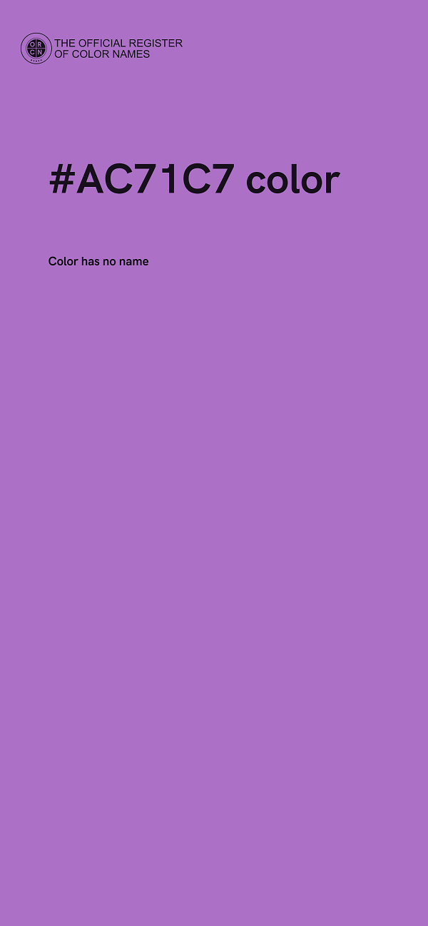 #AC71C7 color image