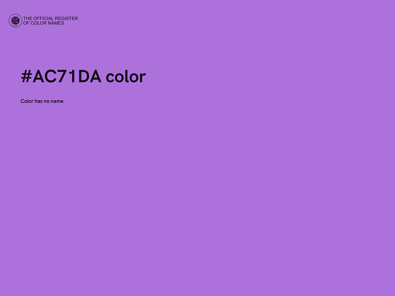 #AC71DA color image