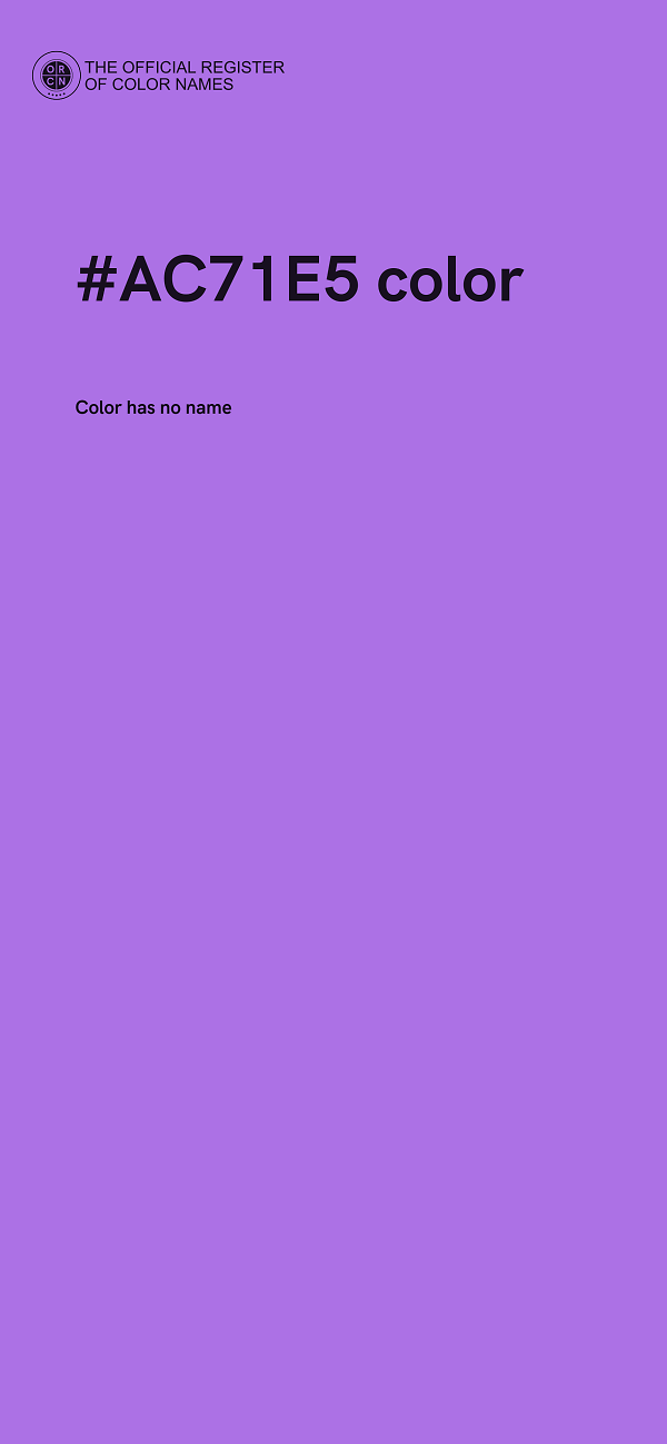 #AC71E5 color image