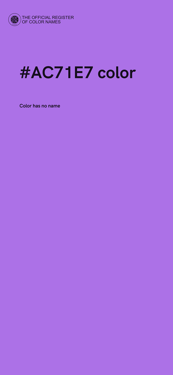 #AC71E7 color image