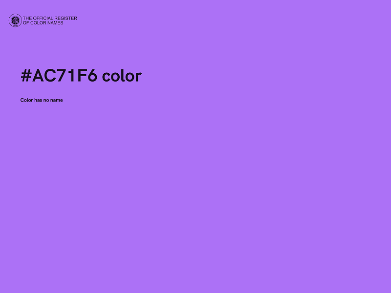 #AC71F6 color image