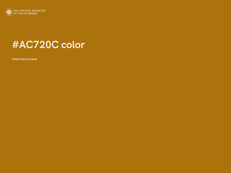 #AC720C color image