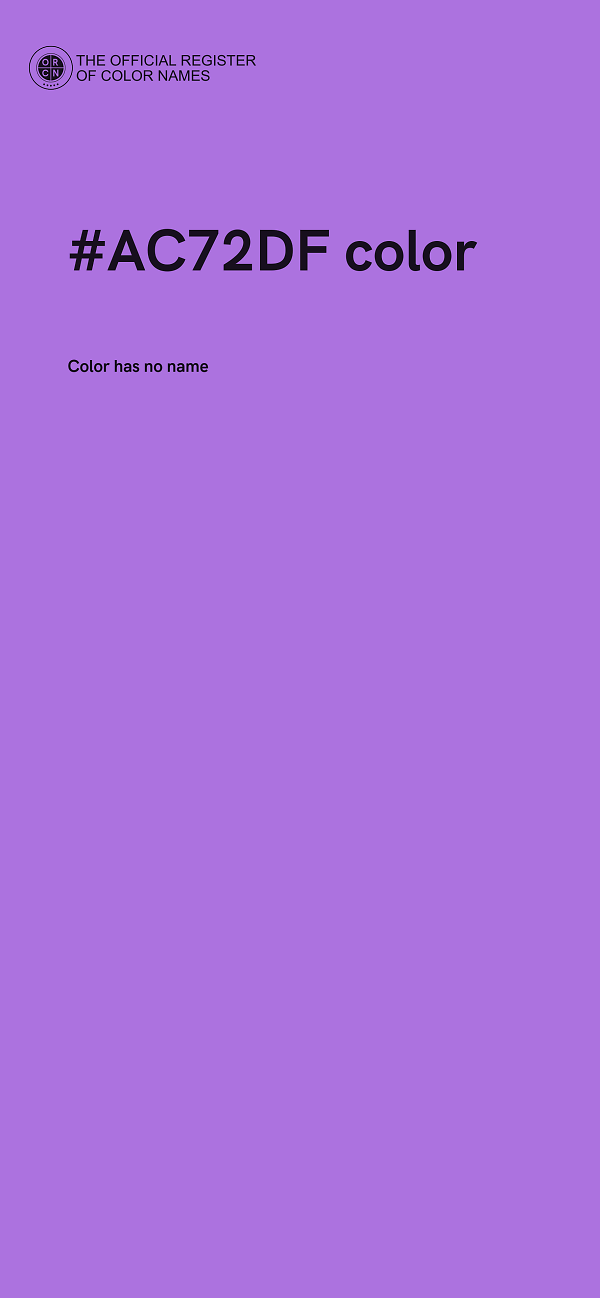 #AC72DF color image