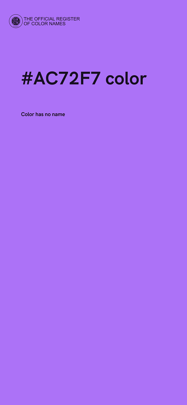 #AC72F7 color image
