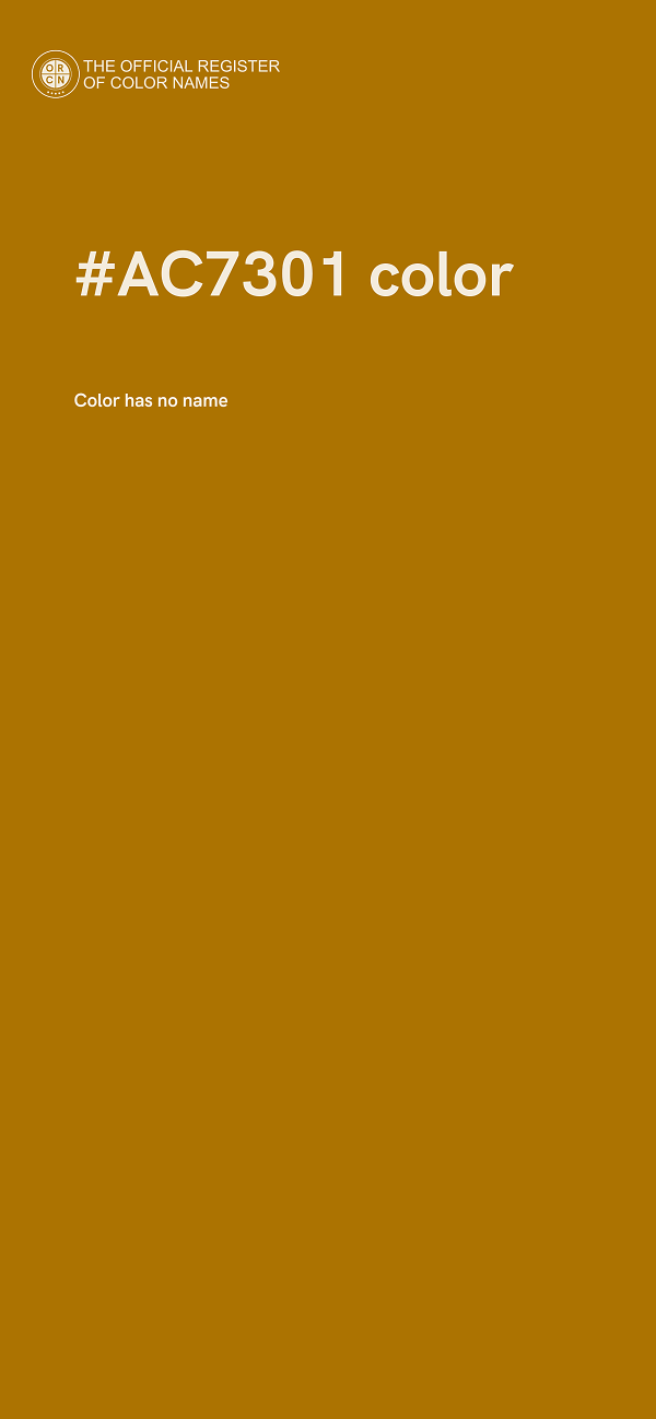 #AC7301 color image