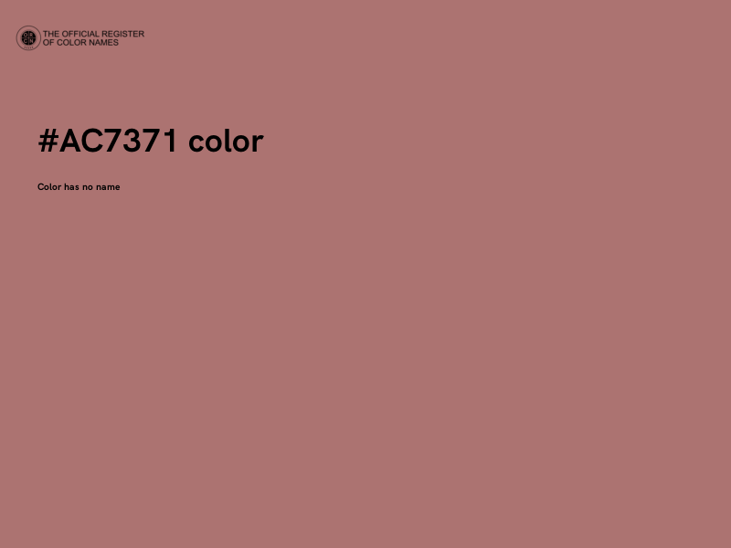 #AC7371 color image