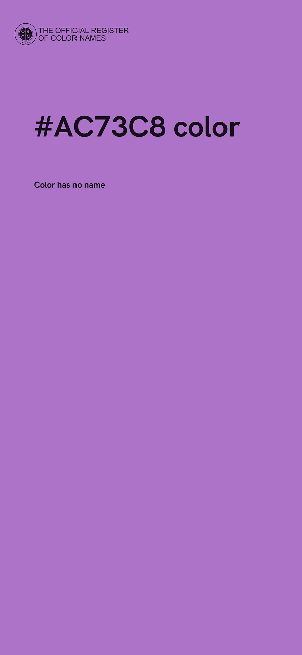 #AC73C8 color image