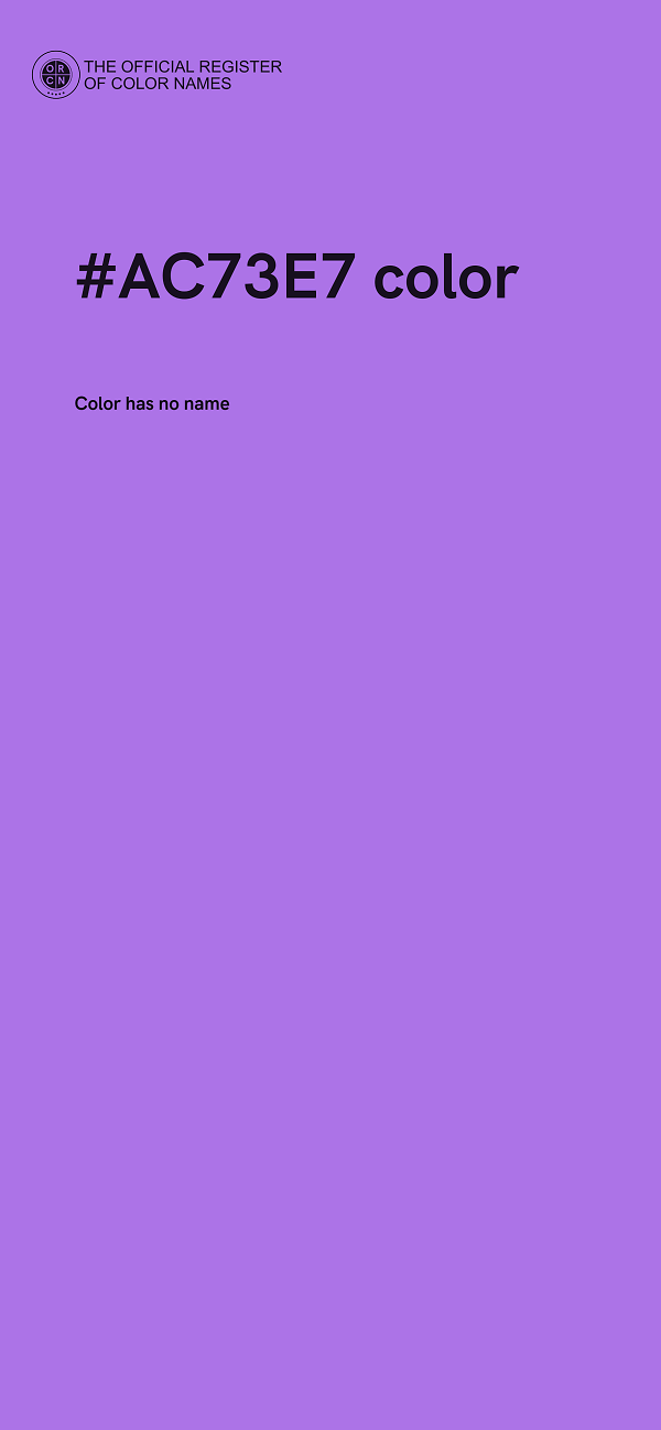 #AC73E7 color image