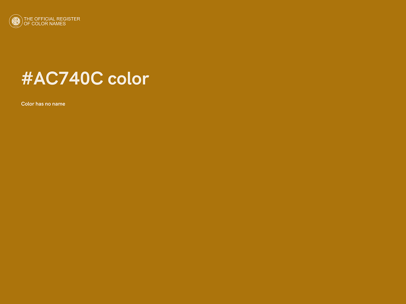 #AC740C color image