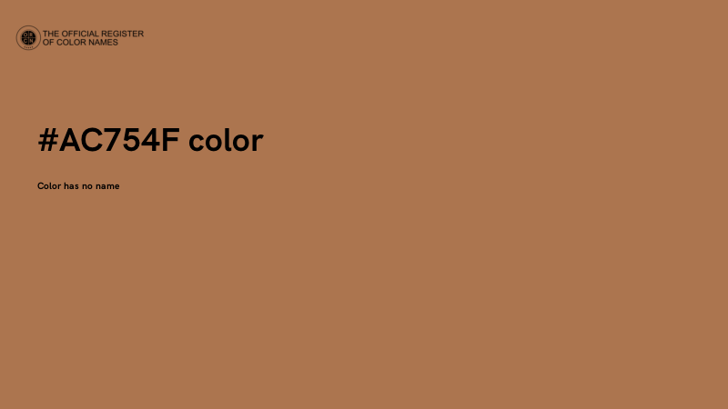 #AC754F color image