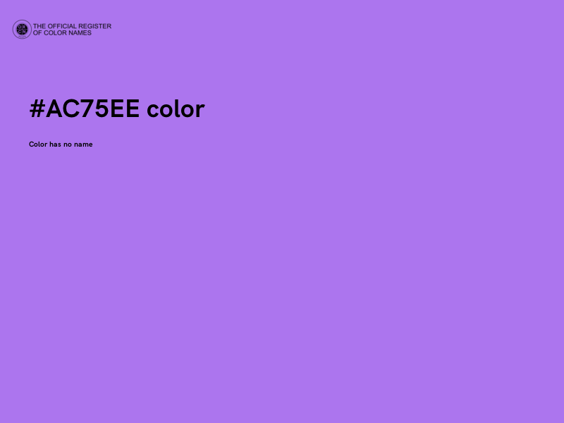 #AC75EE color image