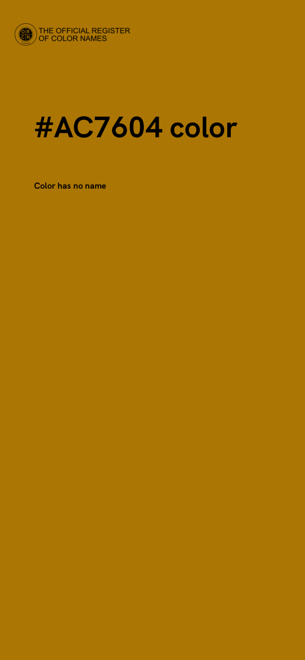 #AC7604 color image