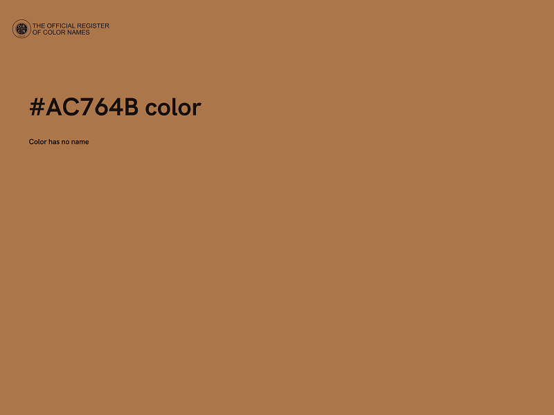 #AC764B color image