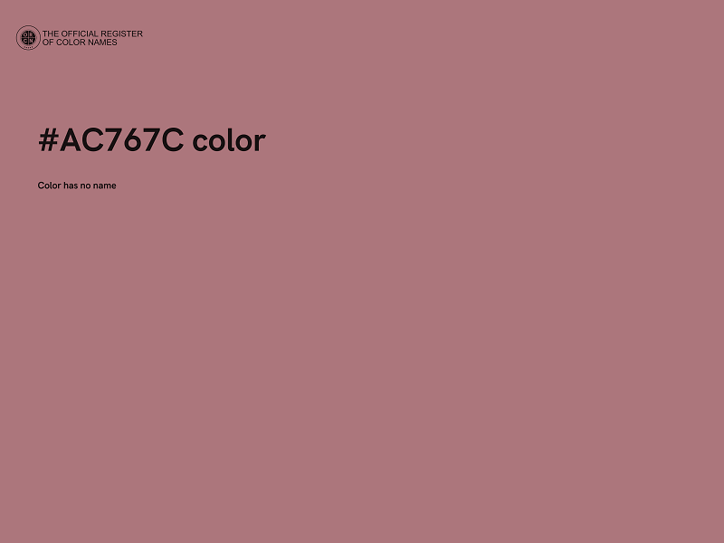 #AC767C color image