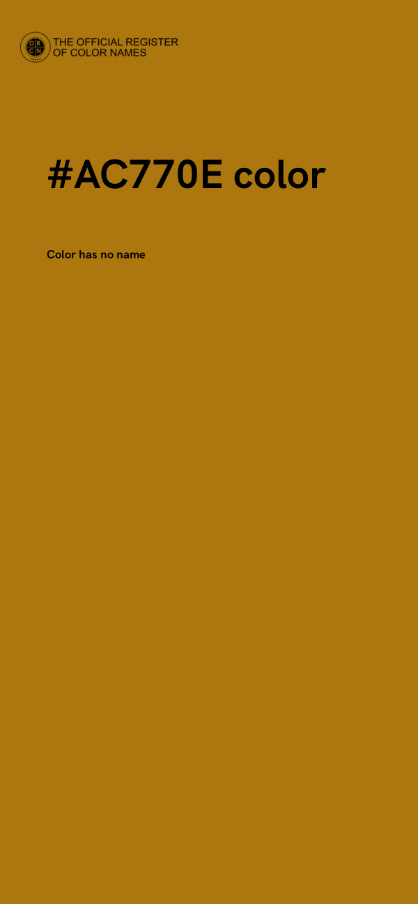 #AC770E color image