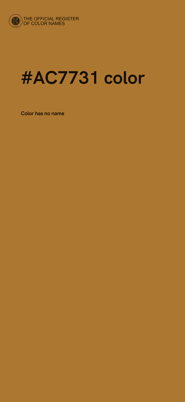 #AC7731 color image