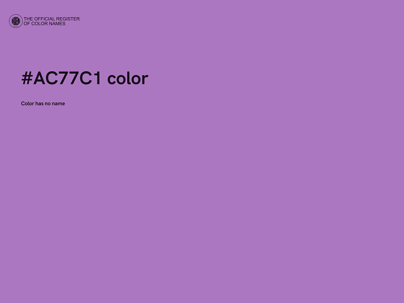 #AC77C1 color image