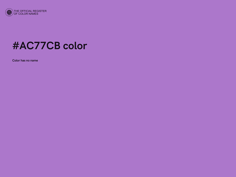 #AC77CB color image