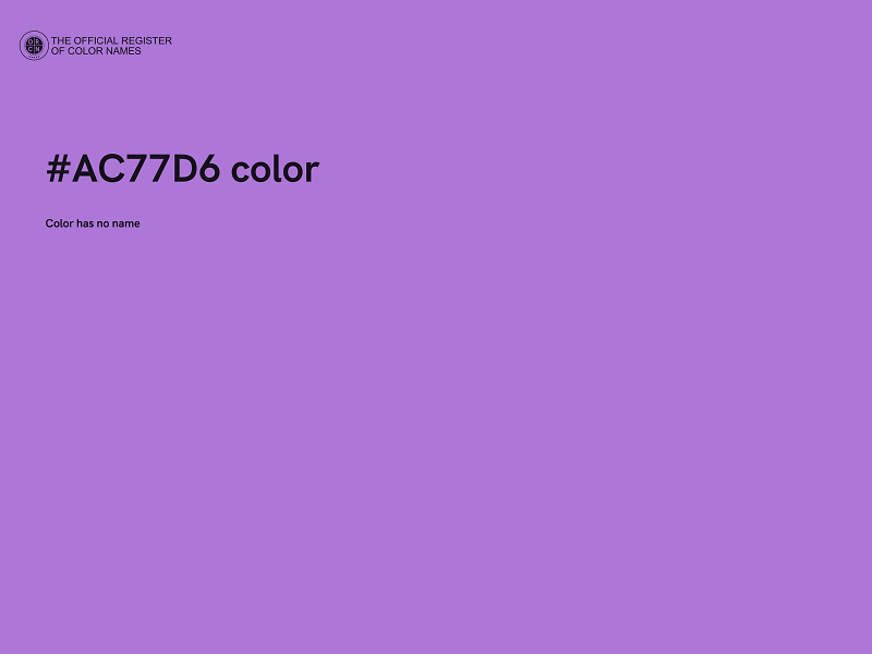 #AC77D6 color image