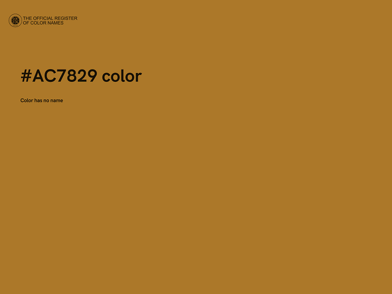 #AC7829 color image