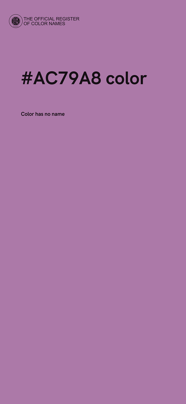 #AC79A8 color image