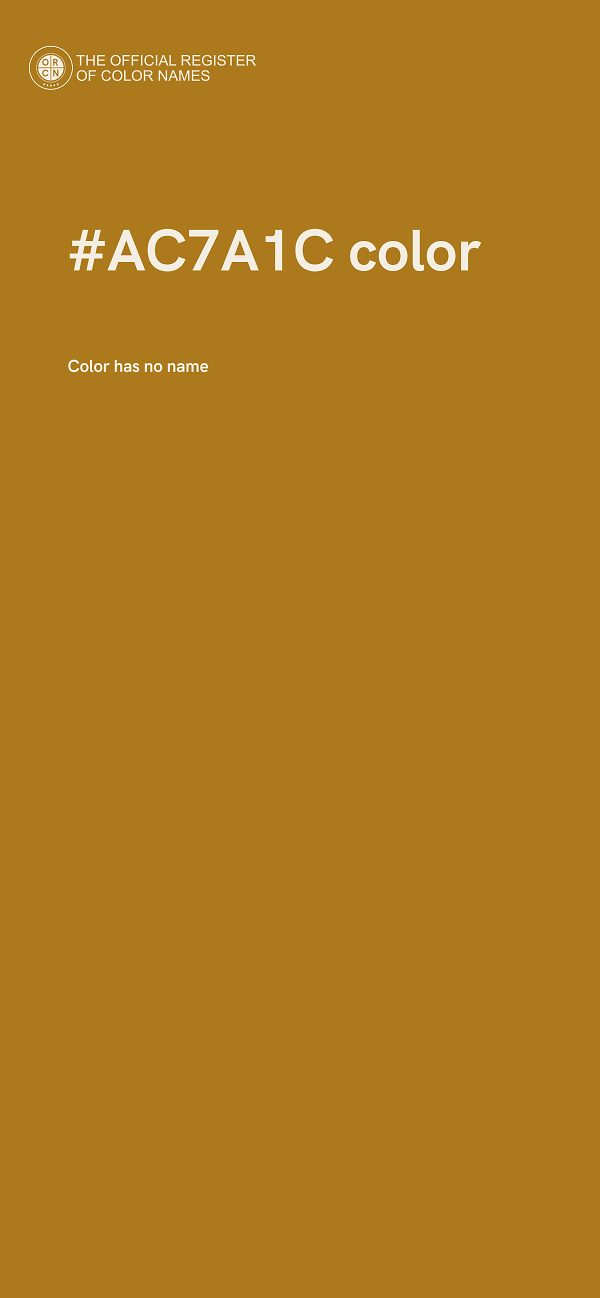 #AC7A1C color image