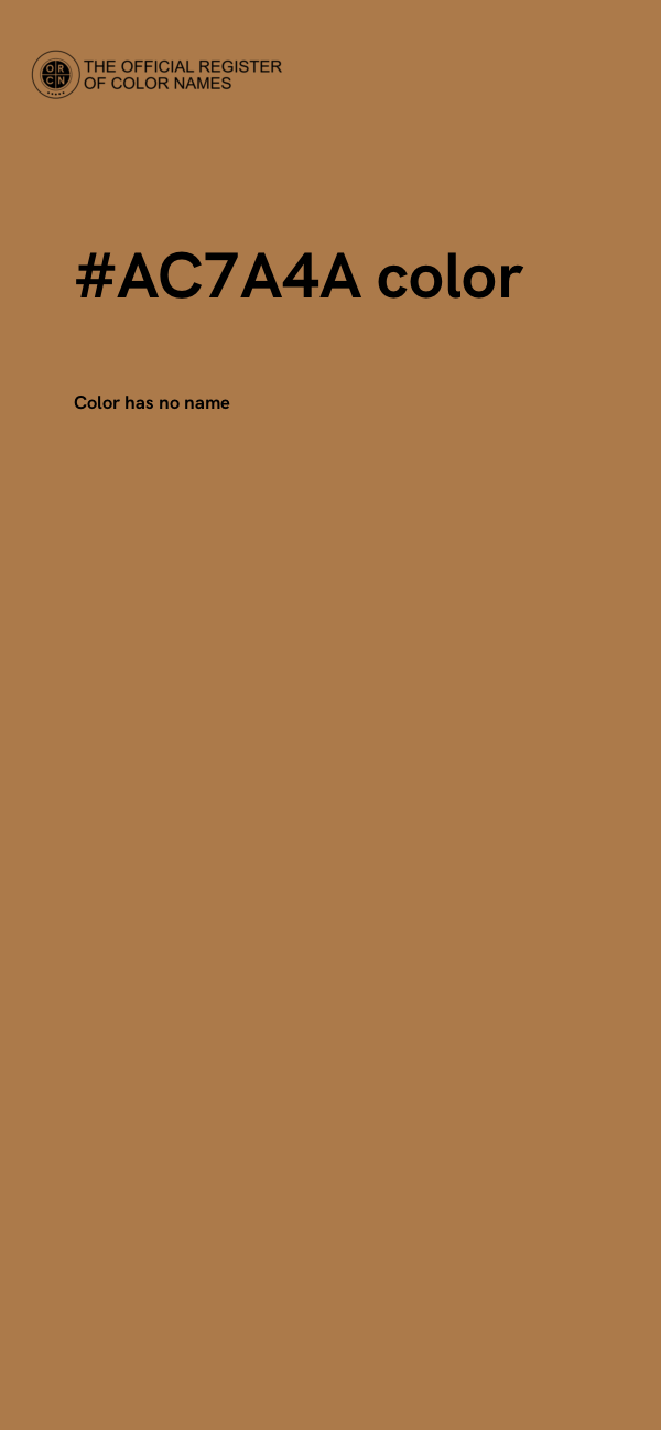 #AC7A4A color image