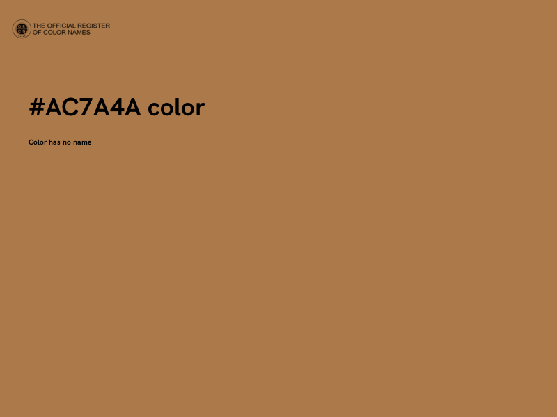#AC7A4A color image