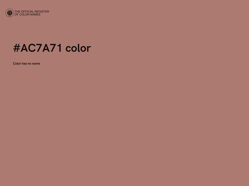 #AC7A71 color image