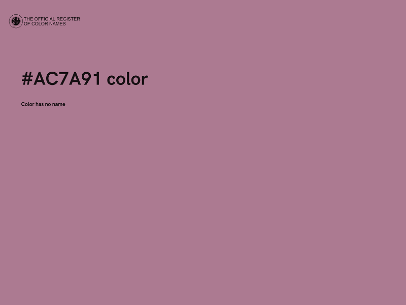 #AC7A91 color image