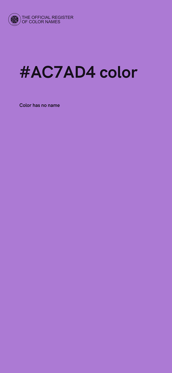 #AC7AD4 color image
