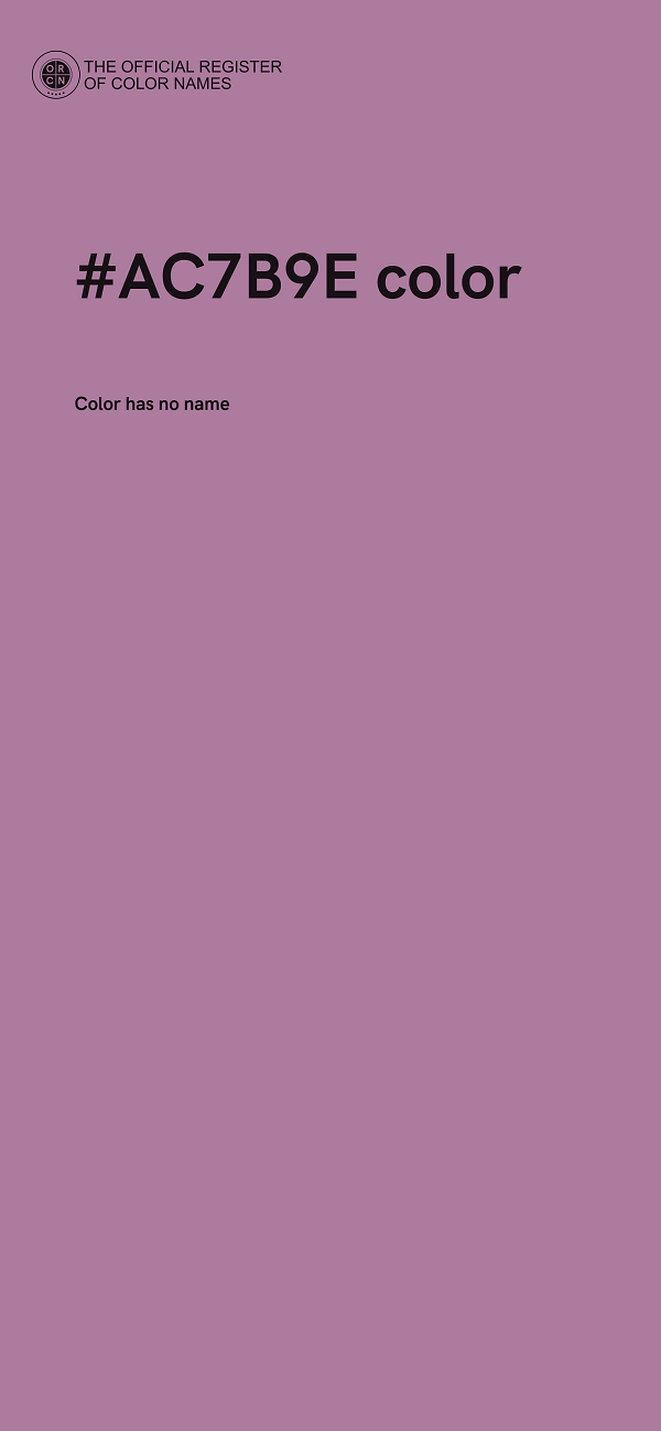 #AC7B9E color image
