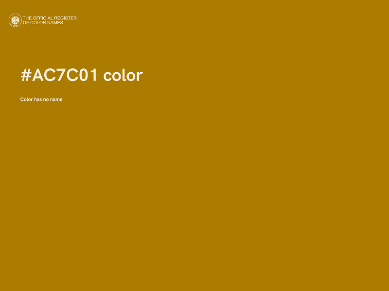 #AC7C01 color image