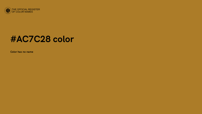 #AC7C28 color image